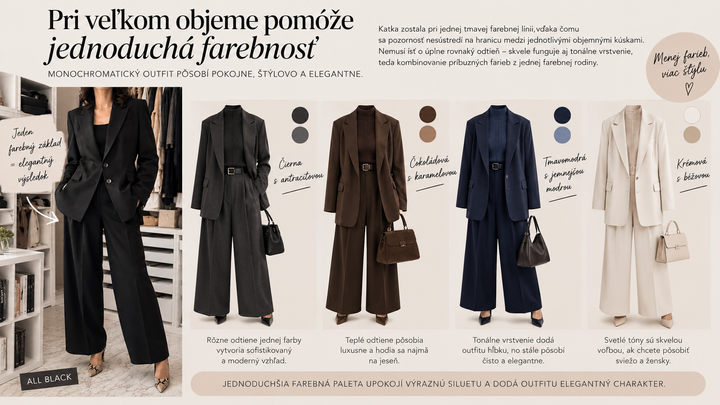 Mochromatické oversized outfity - vizualizácia